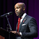 Alphonso B. David speaks on stage at World AIDS Day 2017 on December 1, 2017 in Brooklyn, New York.
